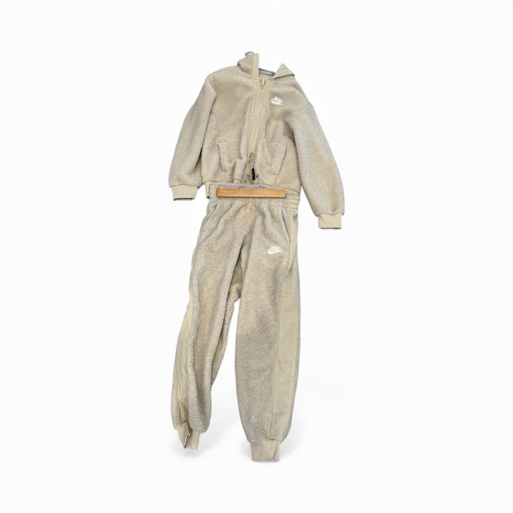 Nike Tan Fleece Tracksuit S-M